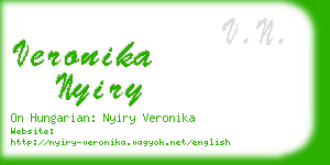 veronika nyiry business card
